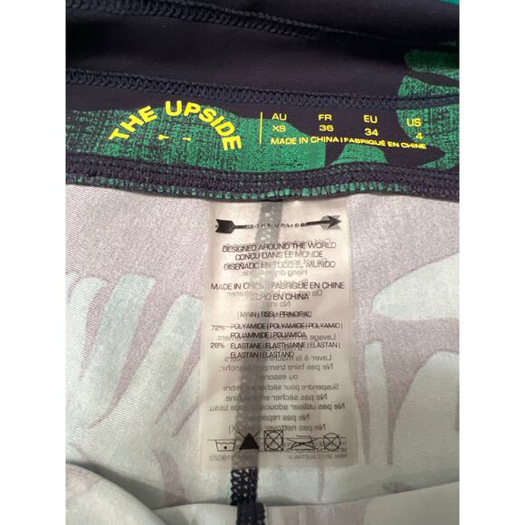 The Upside Women’s Tropical Palm Print Leggings High Rise Activewear Size S - Picture 3 of 5